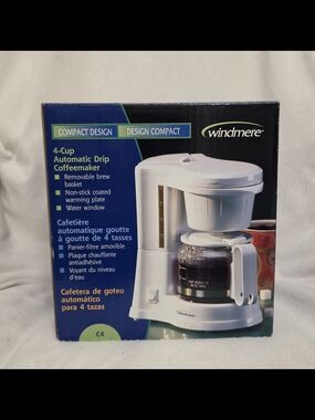 Windmere 4-Cup Automatic Drip Coffeemaker - White